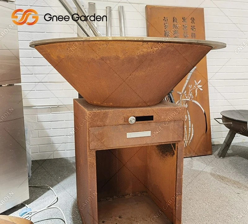 Corten Steel kinfolk bbq Corten Steel kinfolk bbq