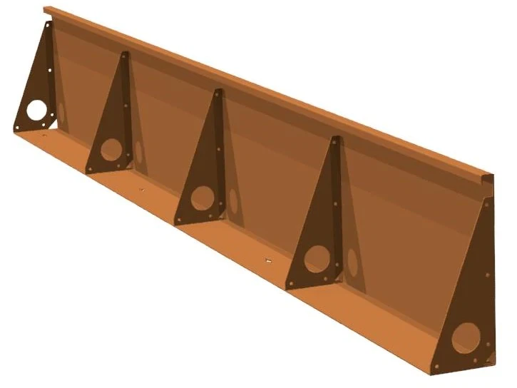 Borde de césped de acero corten personalizado, césped para camas de jardín