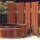 Muebles de exterior de acero Corten