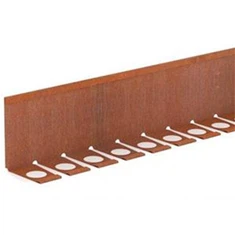 Borde de jardín de acero corten de metal oxidado barato