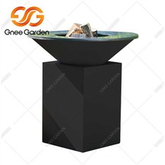 Barbacoa de acero corten para cocinar en el patio trasero