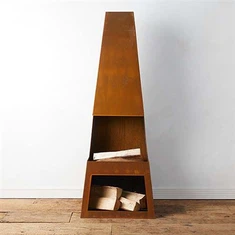 Chimenea duradera de acero corten