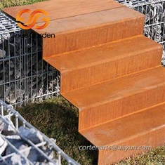 Escaleras de jardín de acero corten Escaleras de paisaje