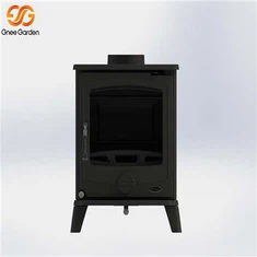 Chimenea envolvente exterior moderna de acero corten