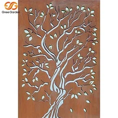 Mamparas de privacidad de paneles de acero corten