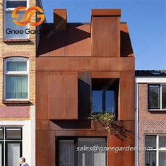 Paneles de acero corten para revestimientos y techados