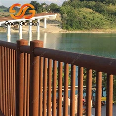 Postes de cercado metálicos extraíbles de acero corten