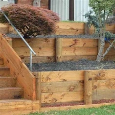 Lazos de ferrocarril para jardines