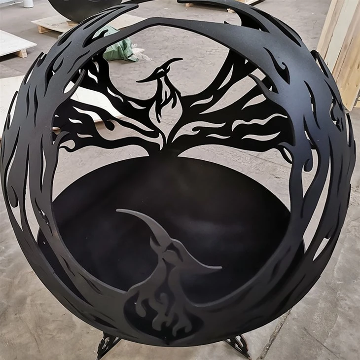Productos metálicos decorativos del jardín esférico del metal del hoyo del fuego con MOQ bajo