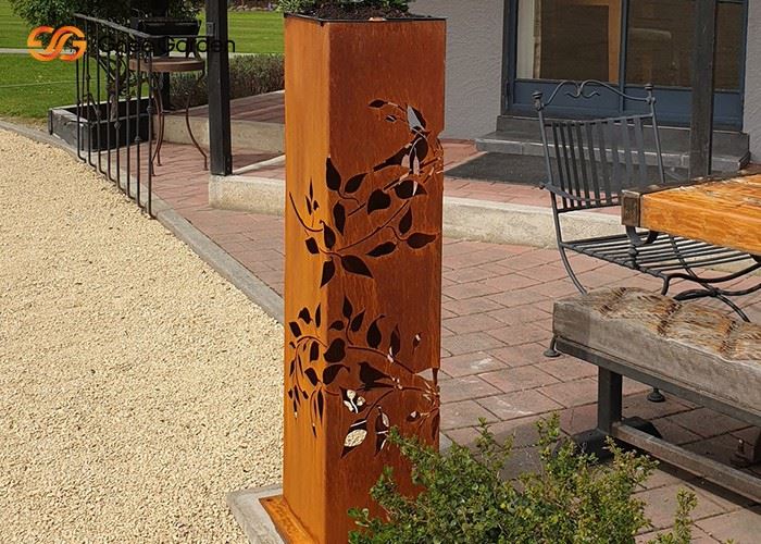 The Factory Produces Outdoor Corten Steel Street Lights