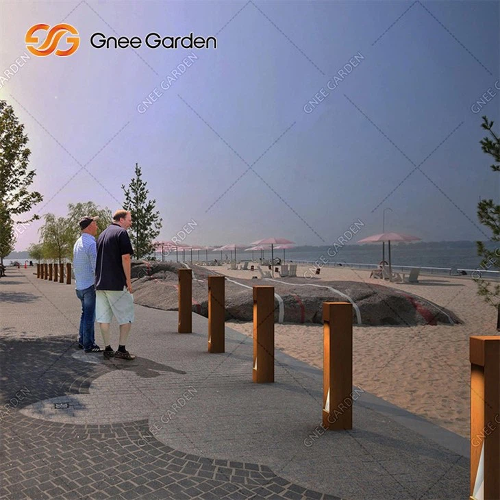 Low Maintenance Light Box Rusty Outdoor Metal Lamp