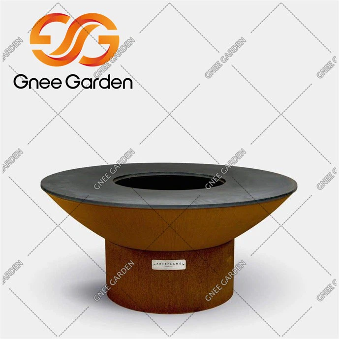 weathering steel barbeque grill for home（1）