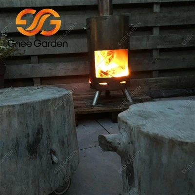 Fuego al aire libre de acero inoxidable