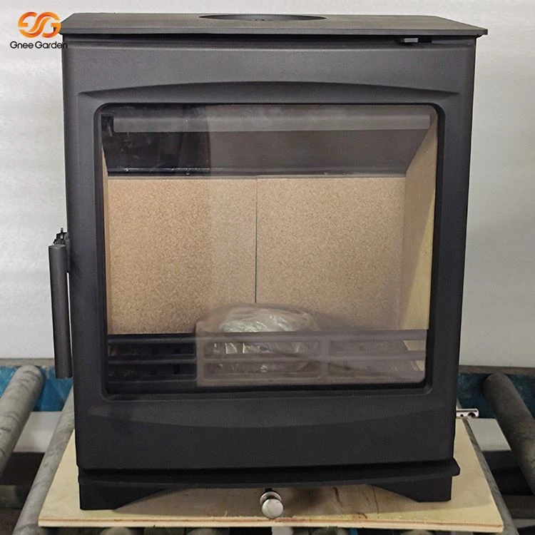 Chimenea de dormitorio de hierro fundido negro