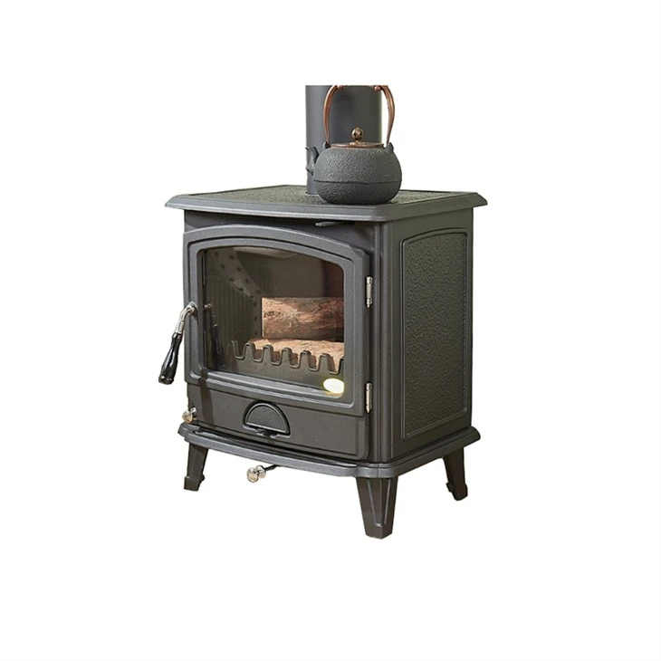 Chimenea de hierro fundido de madera sin humo